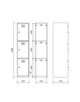 LOKSA Typ C3/30-40 - Ocelová šatní skříň