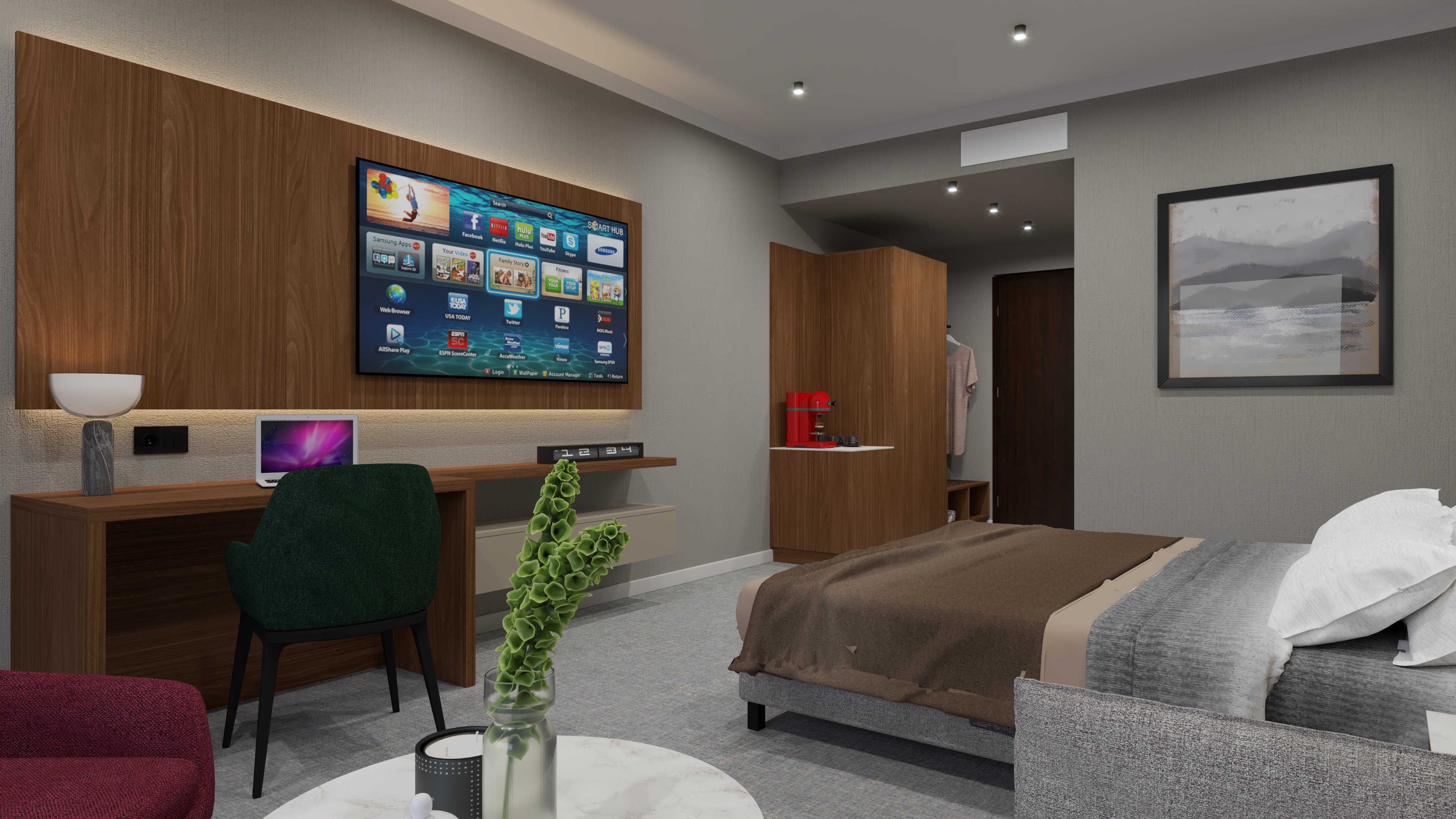 hotel room furniture 
