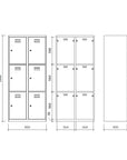 LOKSA Type C6/60-80 - Stalen Kleedkamer Locker