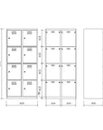 LOKSA Type D8/60-80 - Stalen Kleedkamer Locker