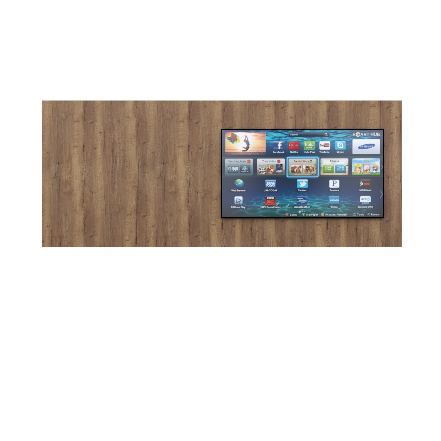 Hotelski TV zidni panel s LED rasvjetom