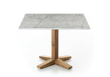 SOLIDO SQ -  Restaurant Table With Solid Wood Leg and Square Top