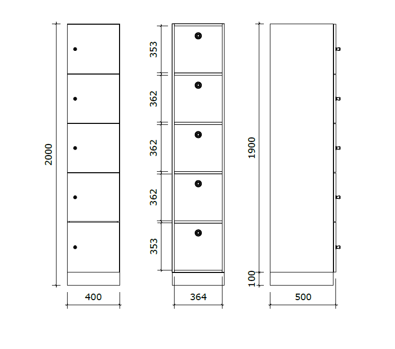 Luova Lockers - Type E