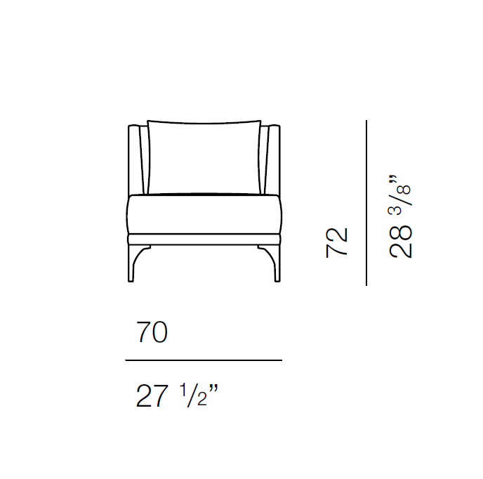 Fauteuil rembourré LU